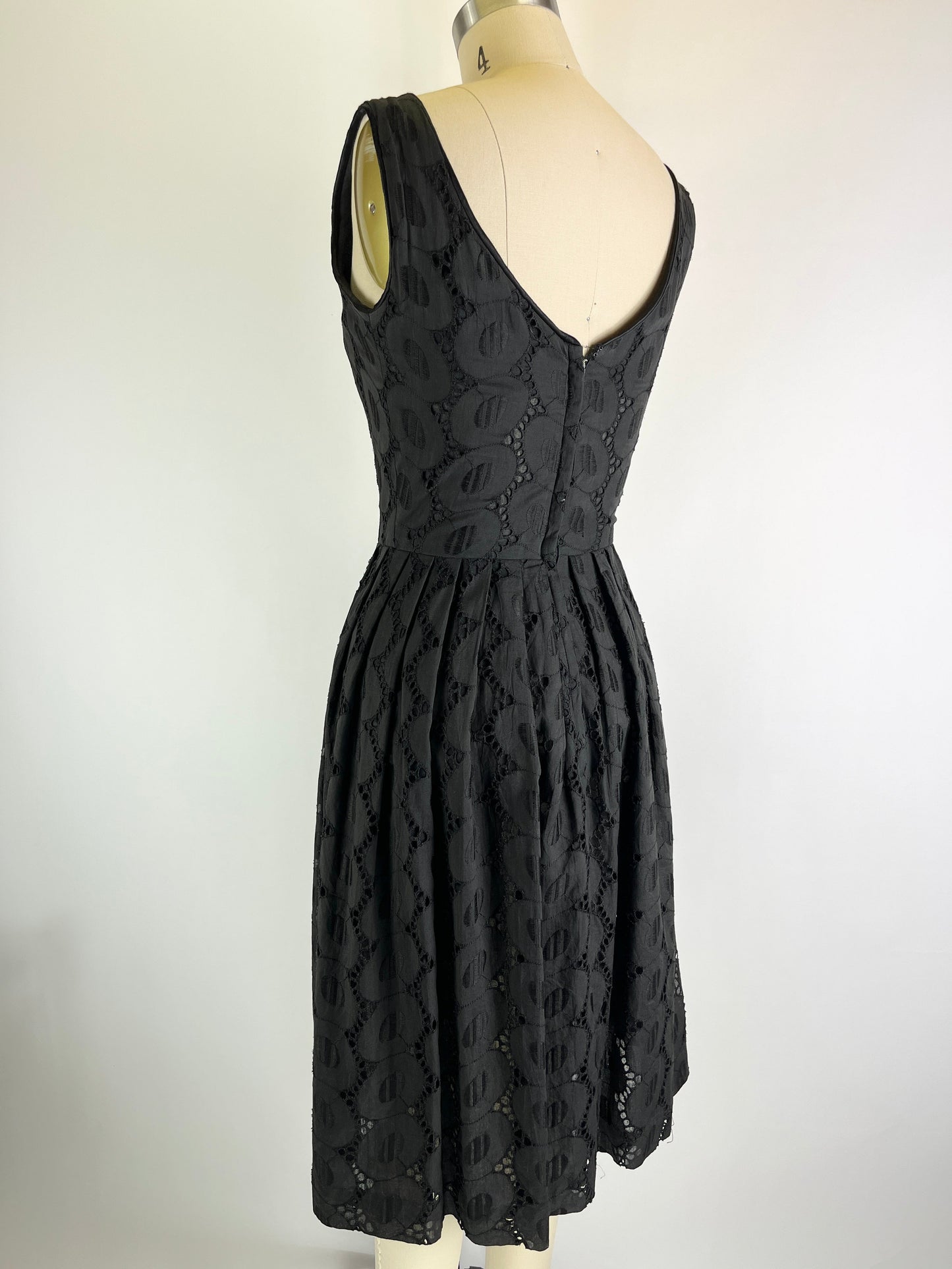 Cutwork Little Black Dress
