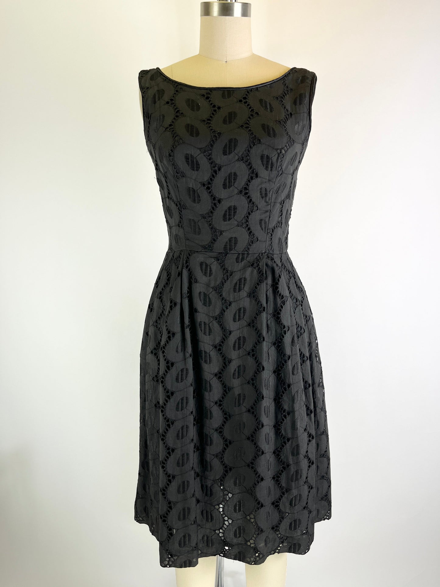 Cutwork Little Black Dress