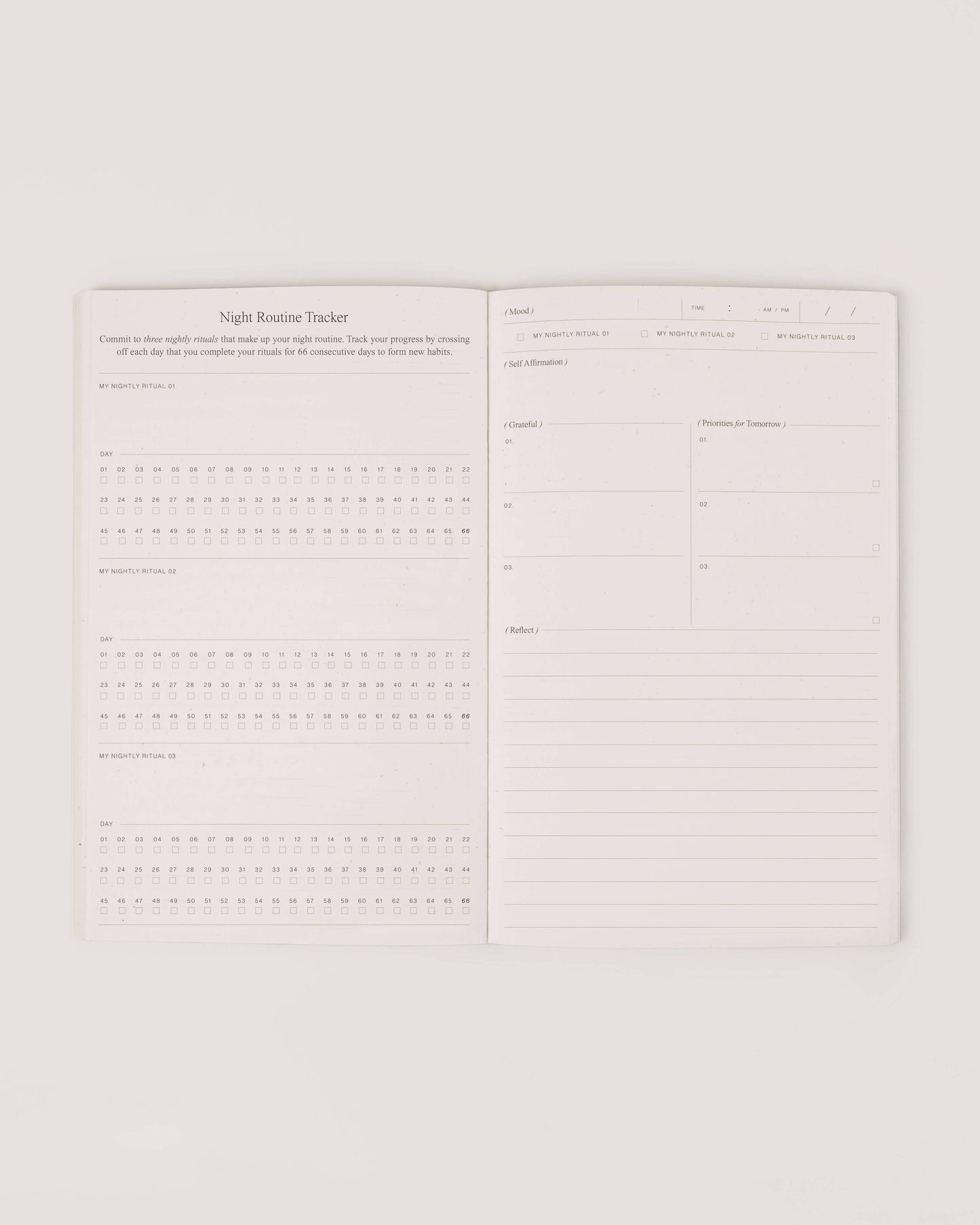 Night Routine Journal