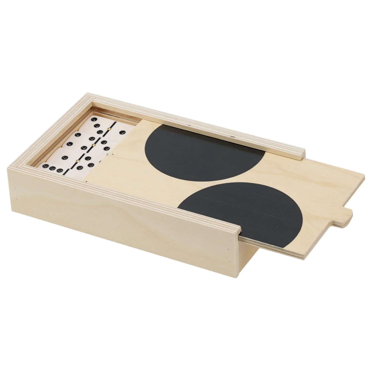 Black Dot Domino Set