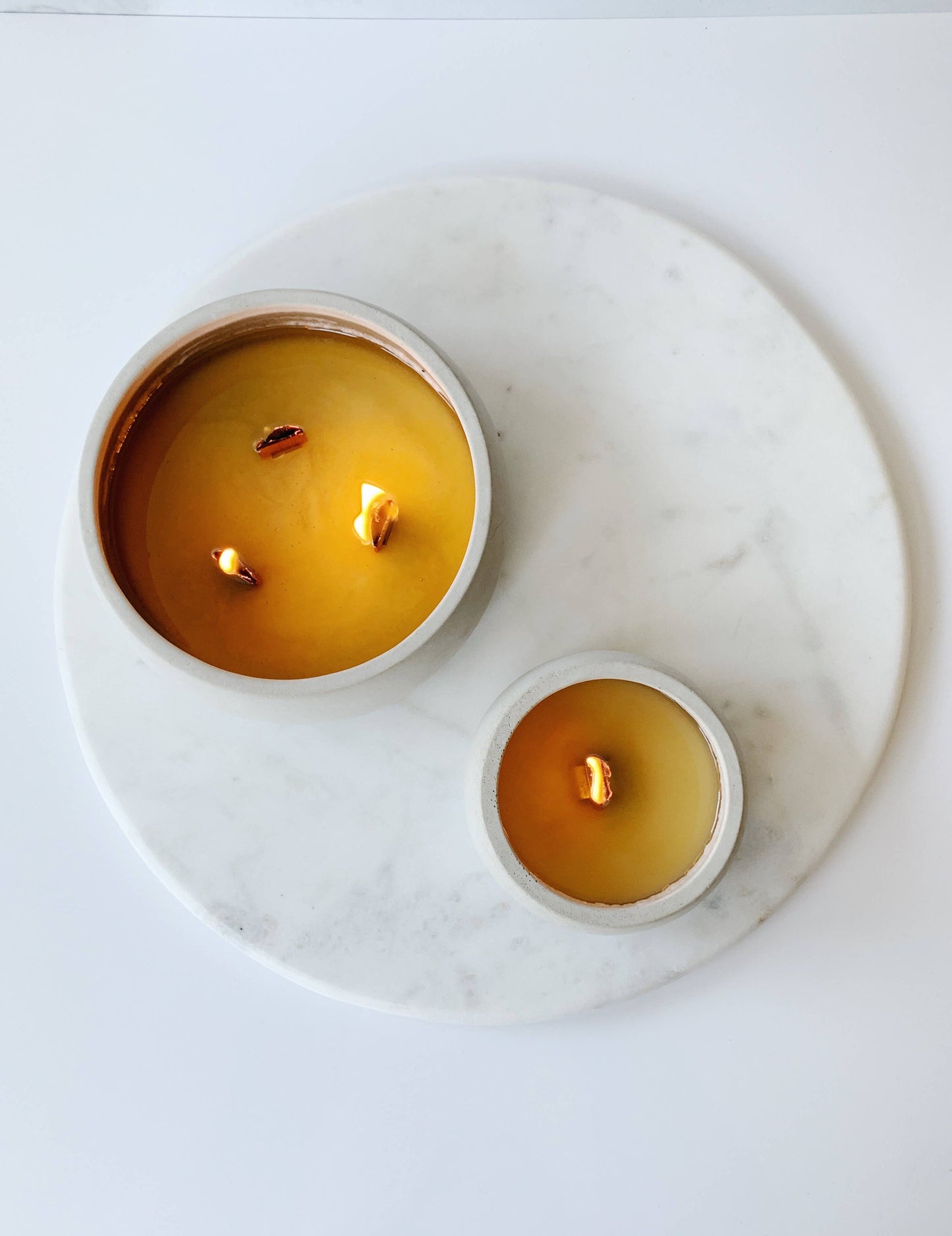 Spruce It Up Concrete Wooden Wick Vessel
