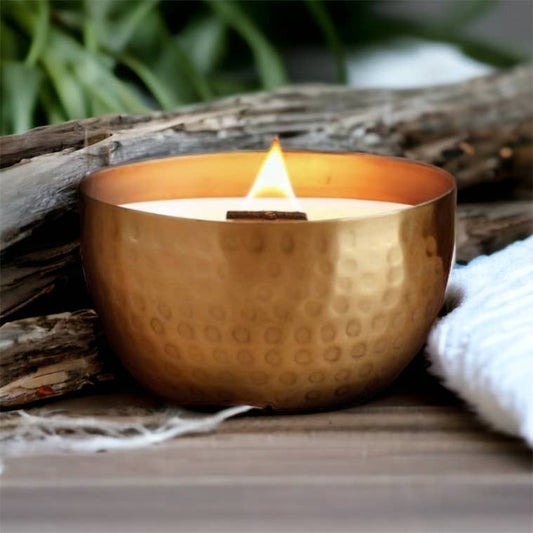 Driftwood & Vetiver -Brass Bowl