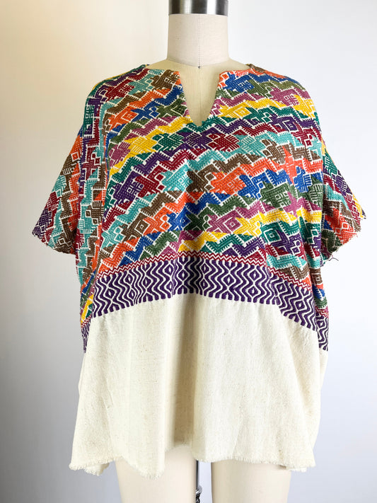 Vintage Embroidered Huipil