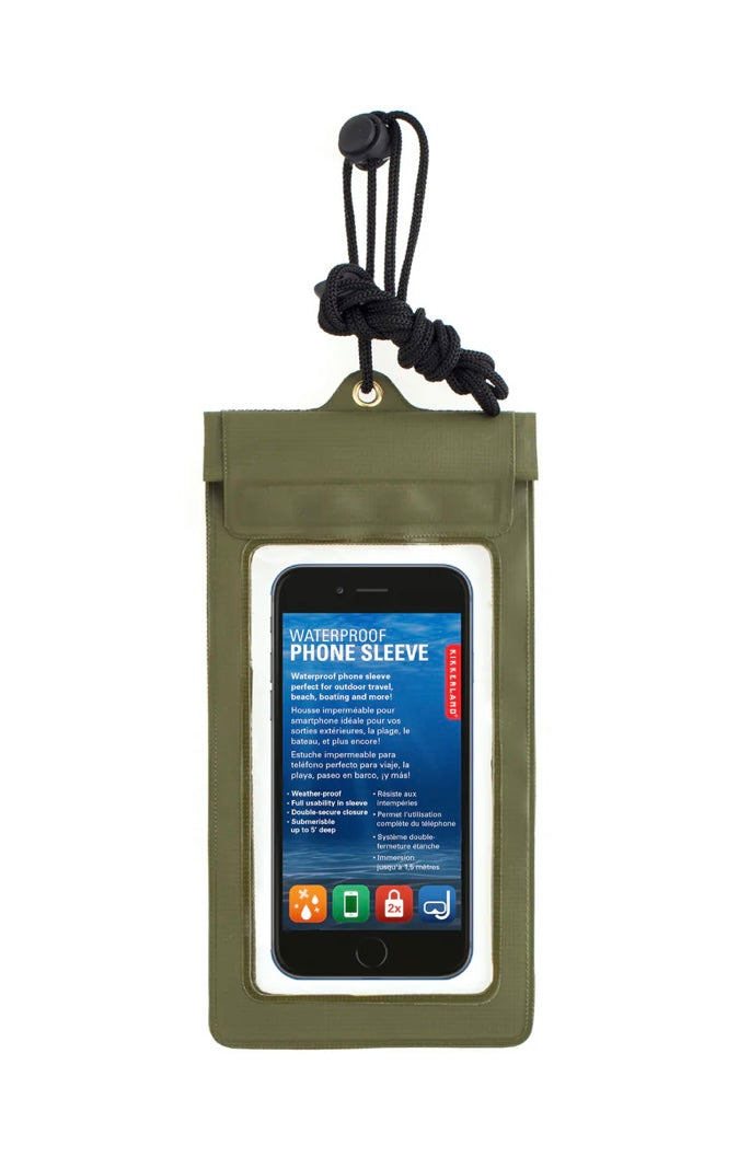 Waterproof Phone Sleeve Green