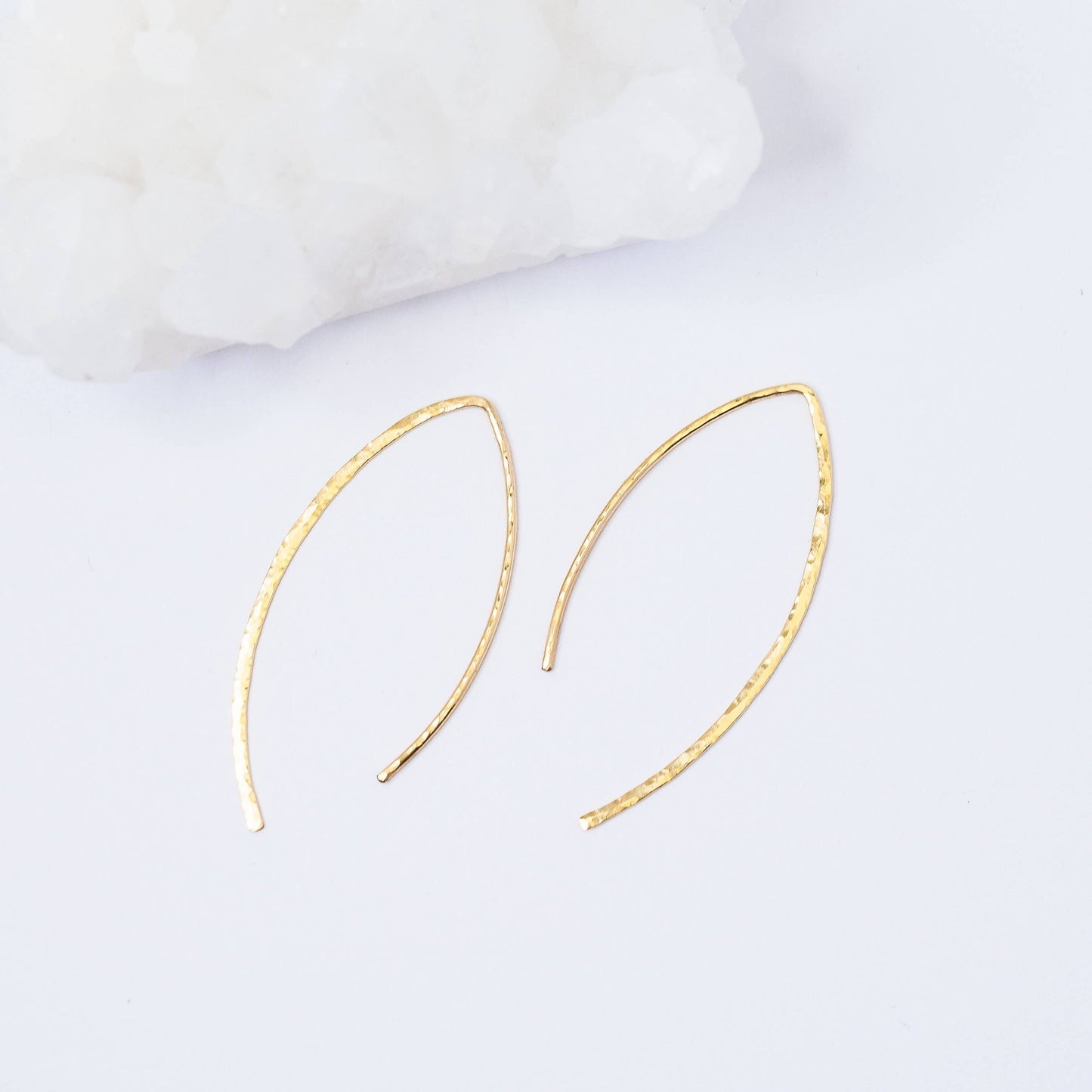 Large Arc Threader Earrings