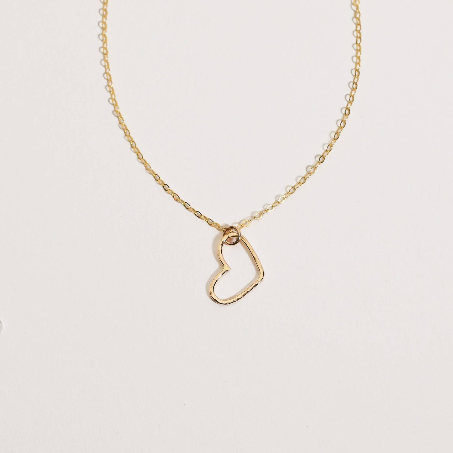 Open heart necklace