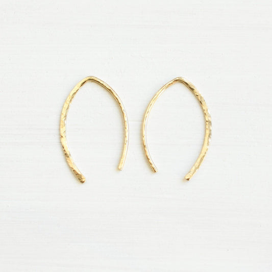 Small Arc Threader Earrings