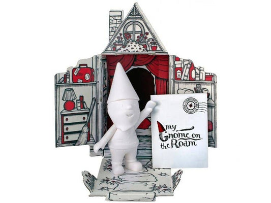 Traveling Adventure Gnome in His Home