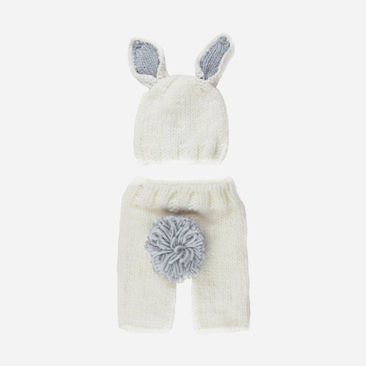 Bailey Bunny Set | Acrylic Hand Knit Newborn Baby Outfit