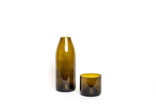 Brown Carafe Set - Glassed Over Collection